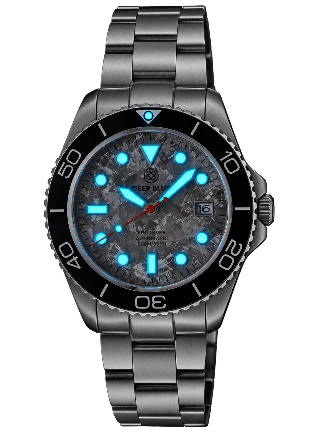 Pro Diver 200 — Silver-Grey Titanium Dial