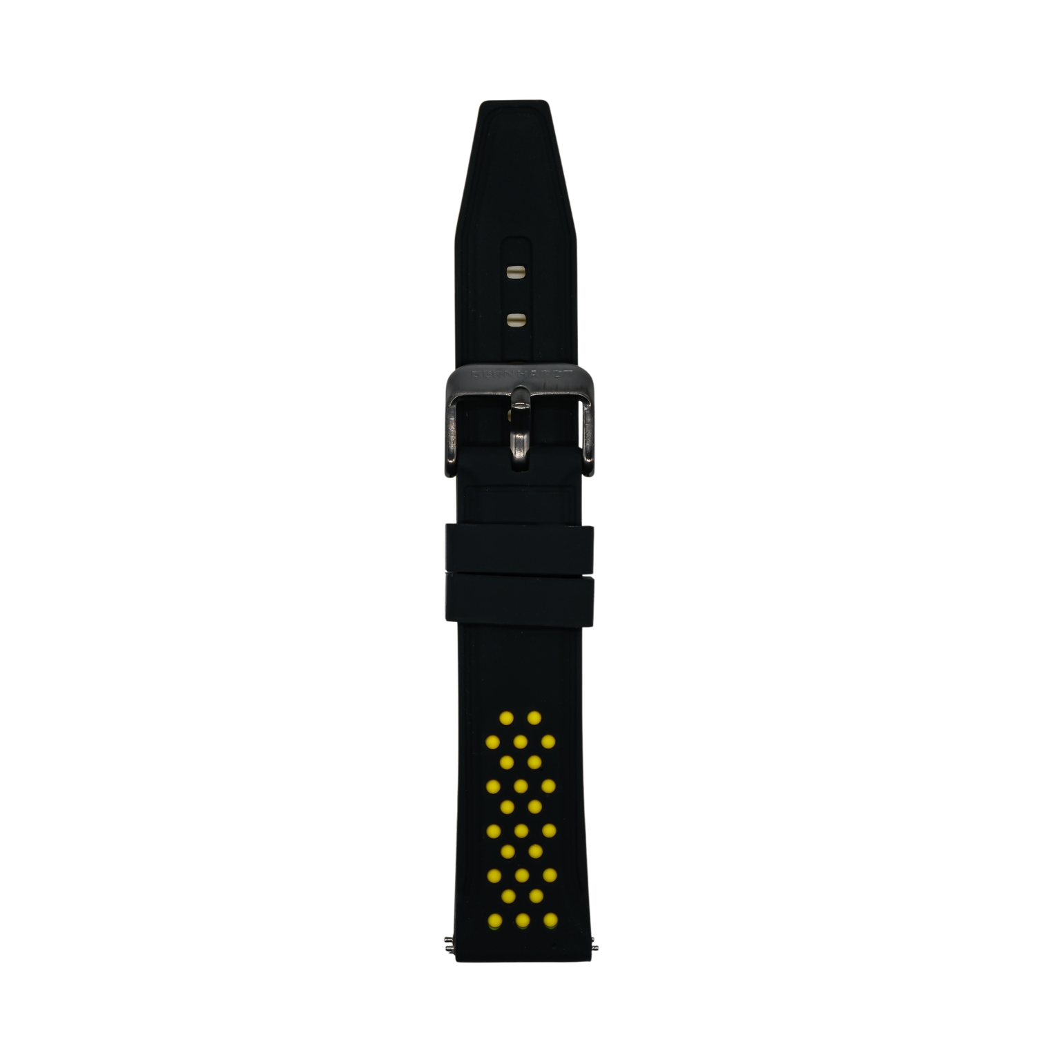 Silicone Rally Strap - Black/Yellow - 20mm