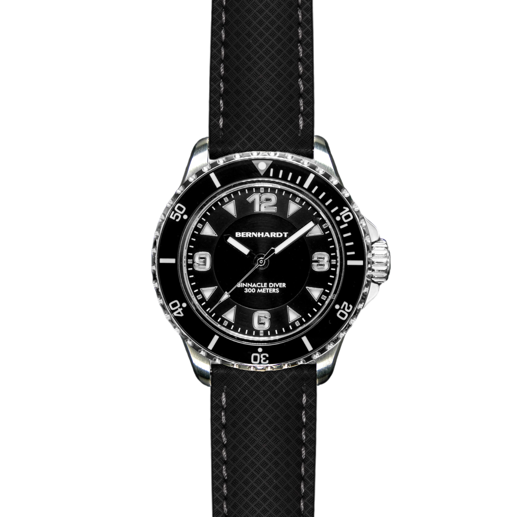 FKM No-Tail Deployant Strap - Black - 20mm