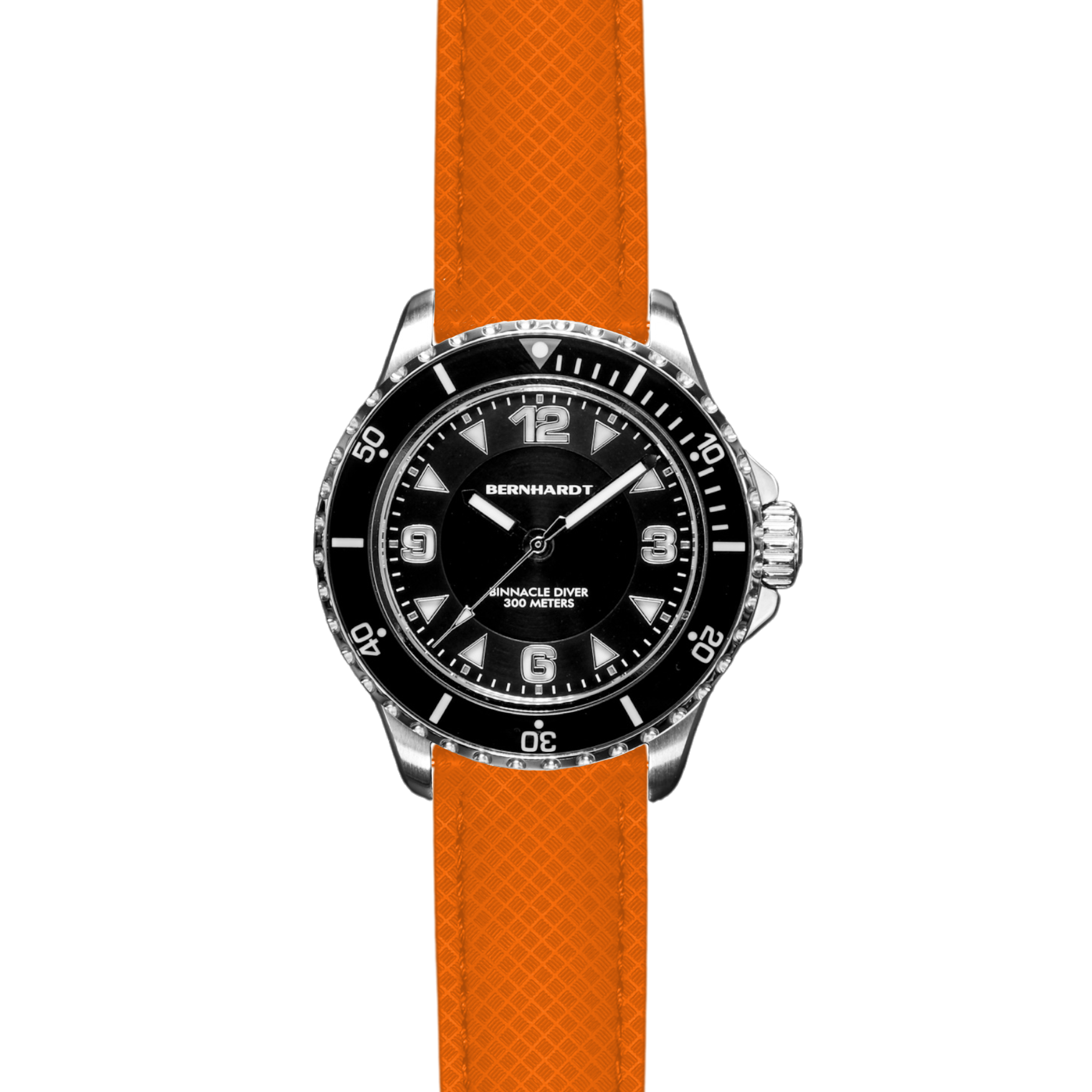 FKM No-Tail Deployant Strap - Orange - 20mm