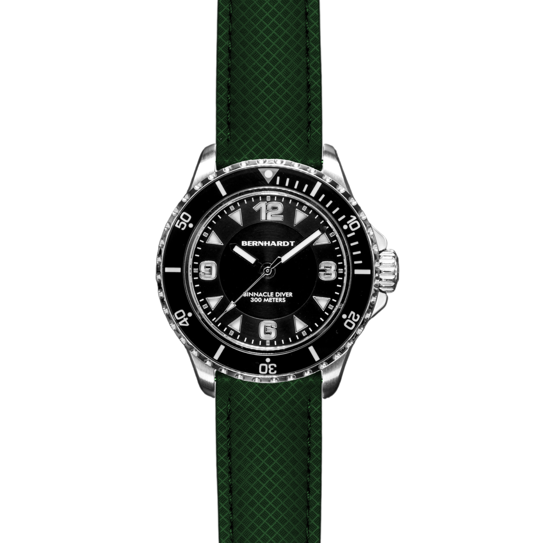 FKM No-Tail Deployant Strap - Green - 20mm