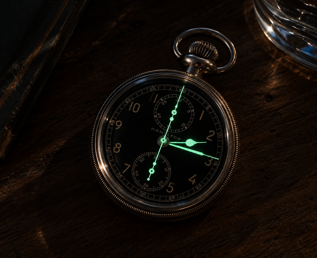 Hamilton Model 23 - Pocketwatch, Luminous Hands