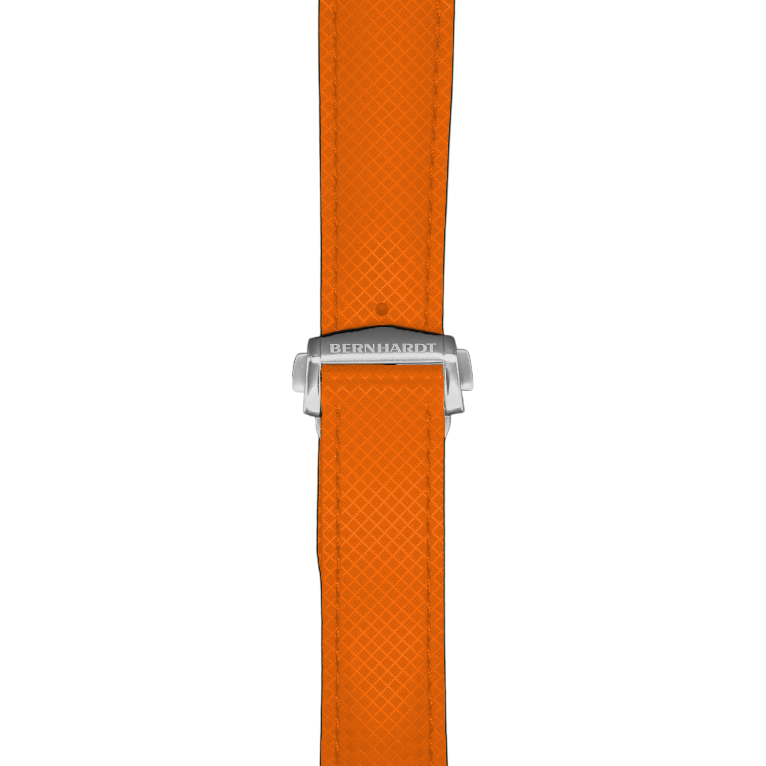 FKM No-Tail Deployant Strap - Orange - 20mm