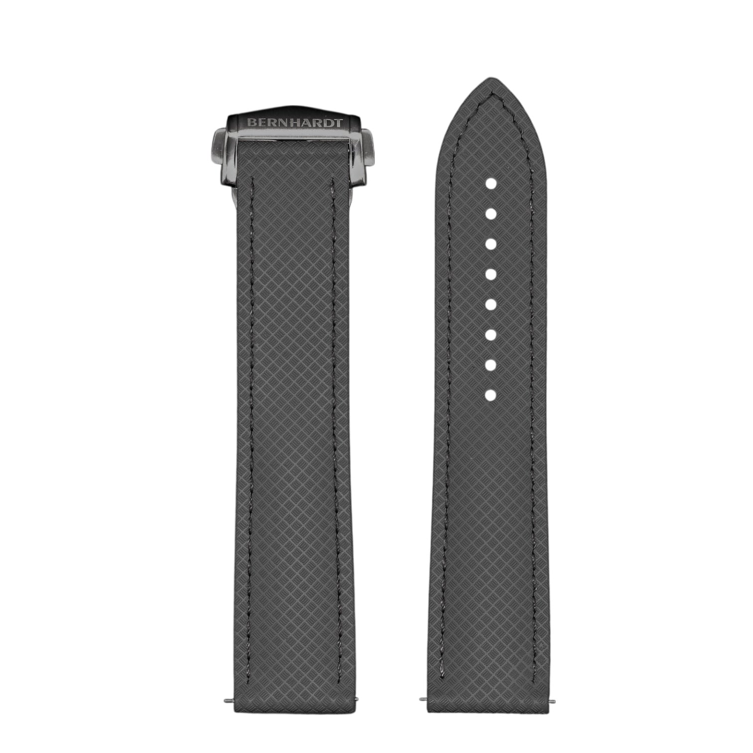 FKM No-Tail Deployant Strap - Gray - 20mm