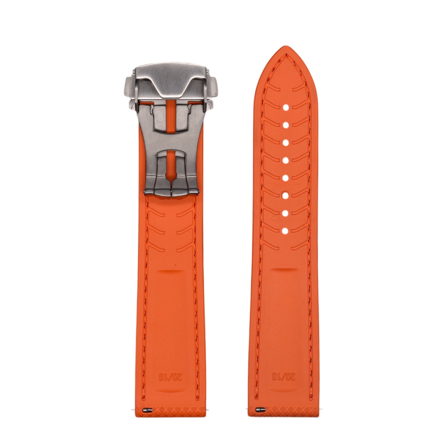 FKM Deployant Strap - Orange - 20mm