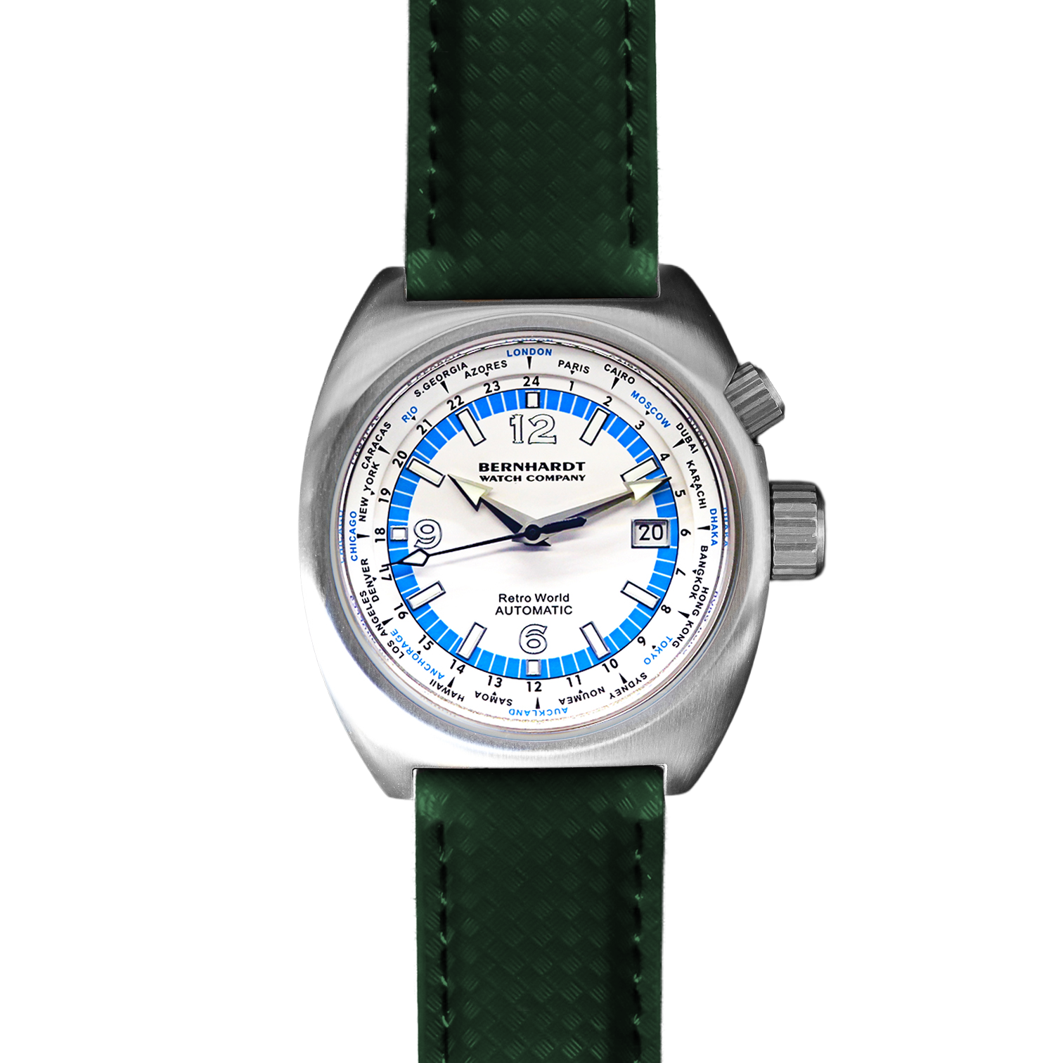 Retro World Timer - White Dial