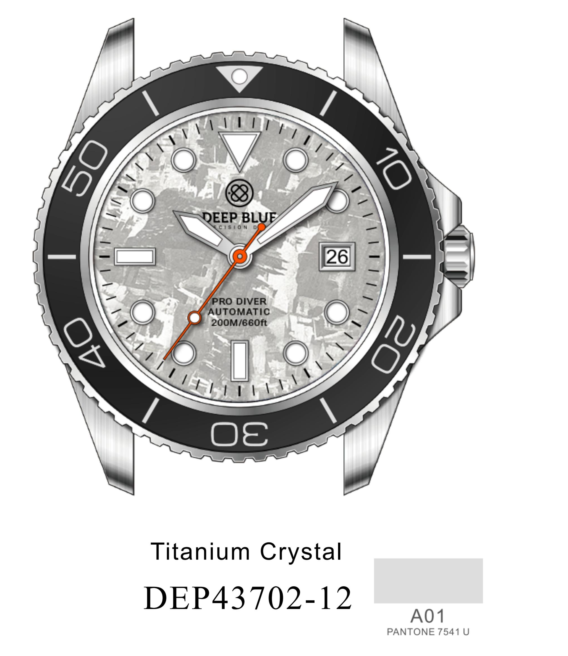 Pro Diver 200 — Silver-Grey Titanium Dial