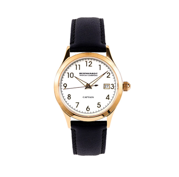 Captain's Watch - White/Gold