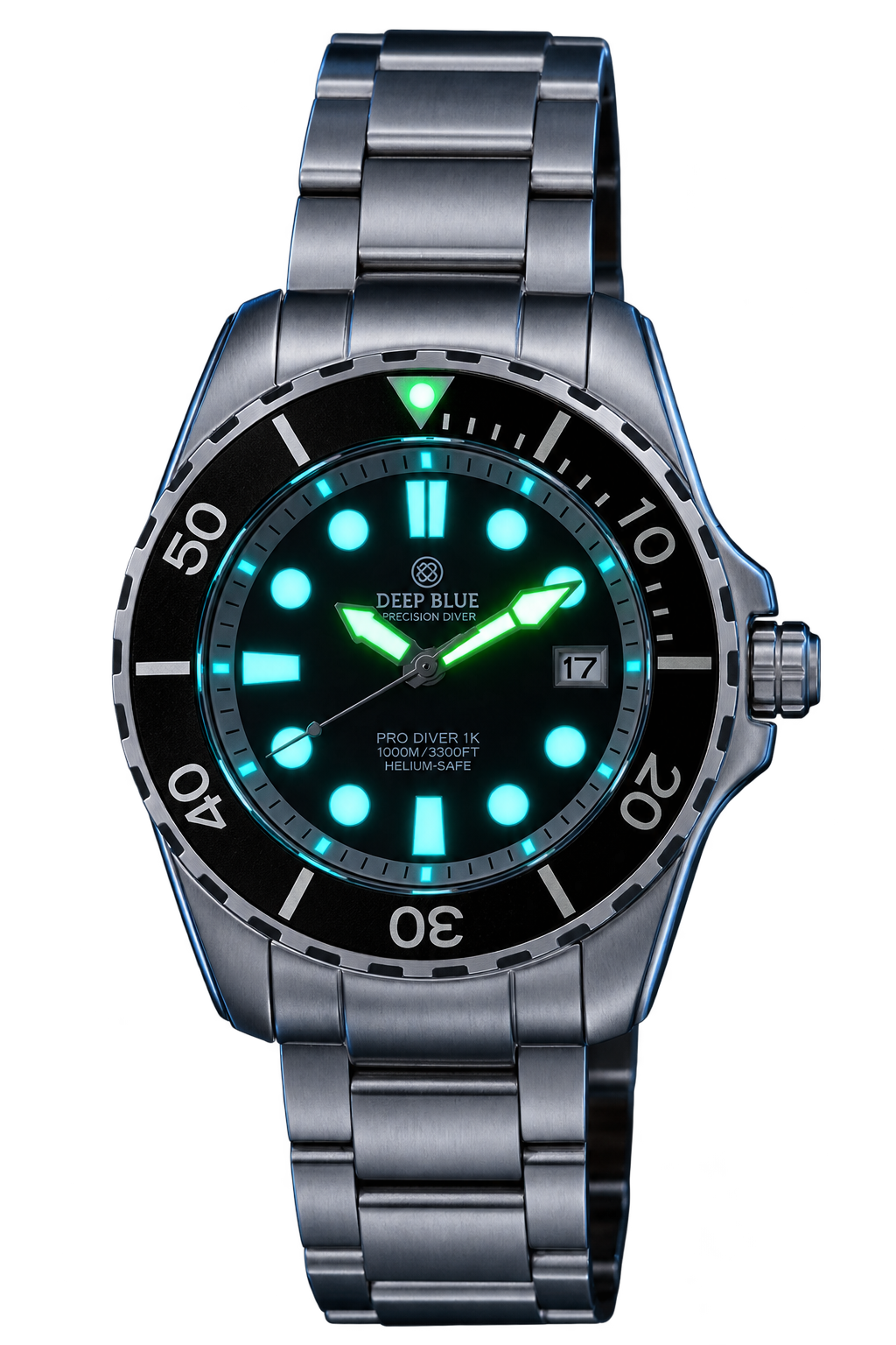 Pro Diver 1000 — All Purpose Black (White Dial Ring)