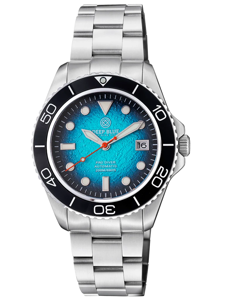 Pro Diver 200 — Blue Hydraulic Embossed