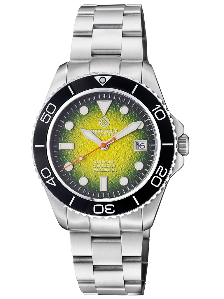 Pro Diver 200 — Green Hydraulic Embossed
