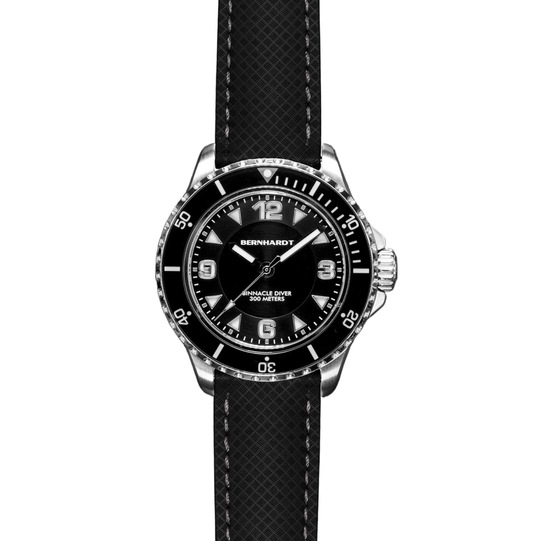 #add a strap (optional)_black fkm no-loop deployant strap