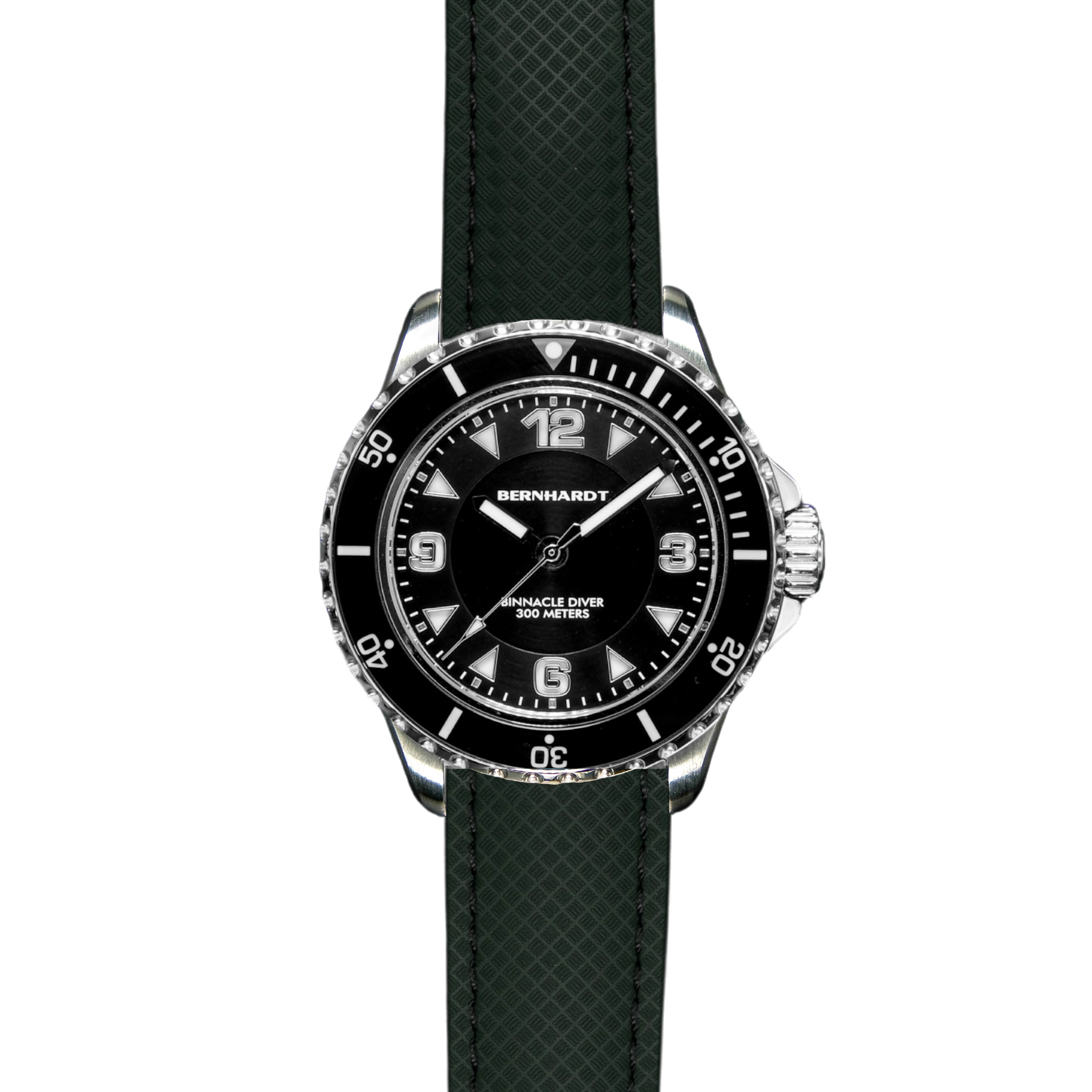 FKM No-Tail Deployant Strap - Green - 20mm