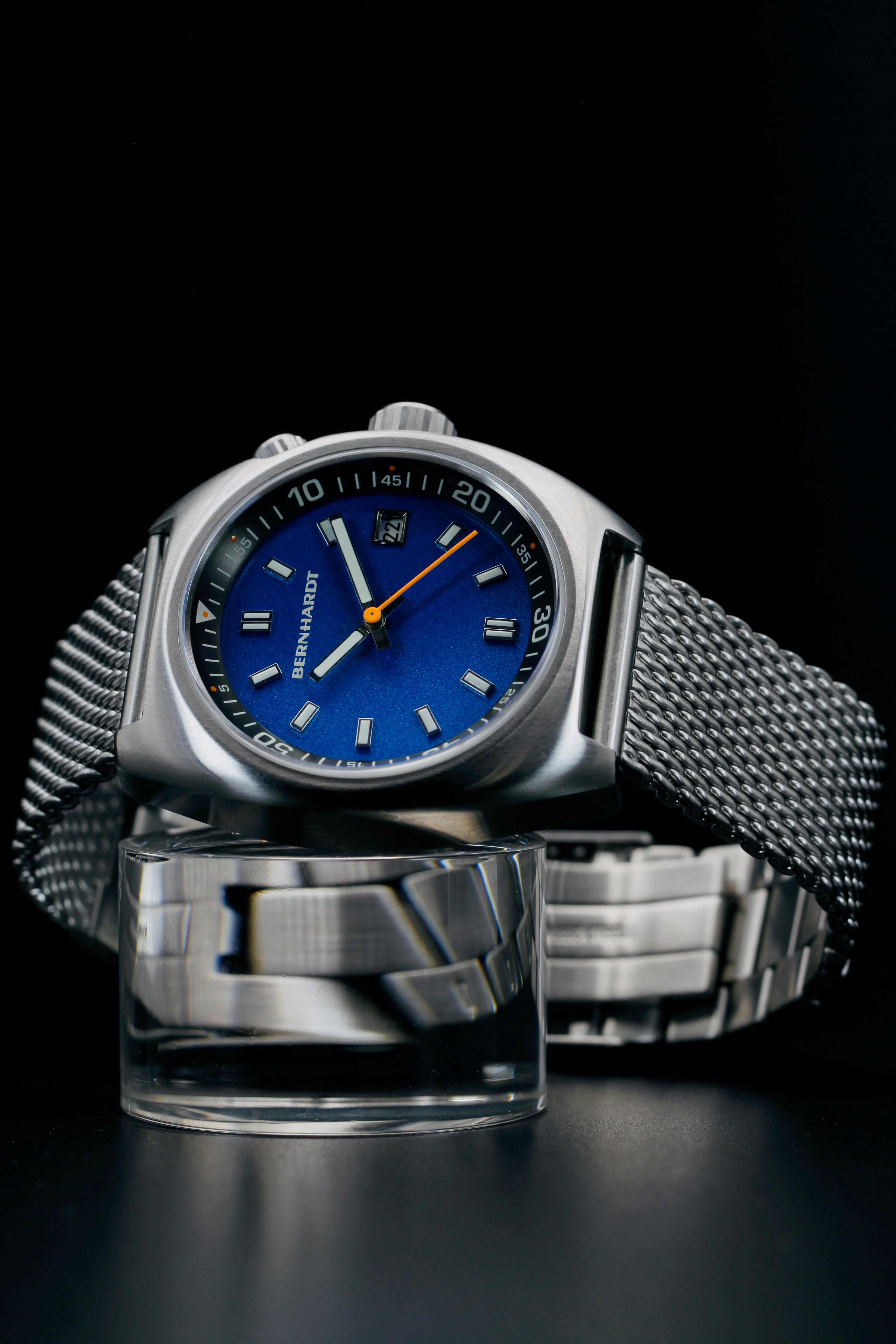 Binnacle Timer - Regent Blue (in-house painted and printed dial)