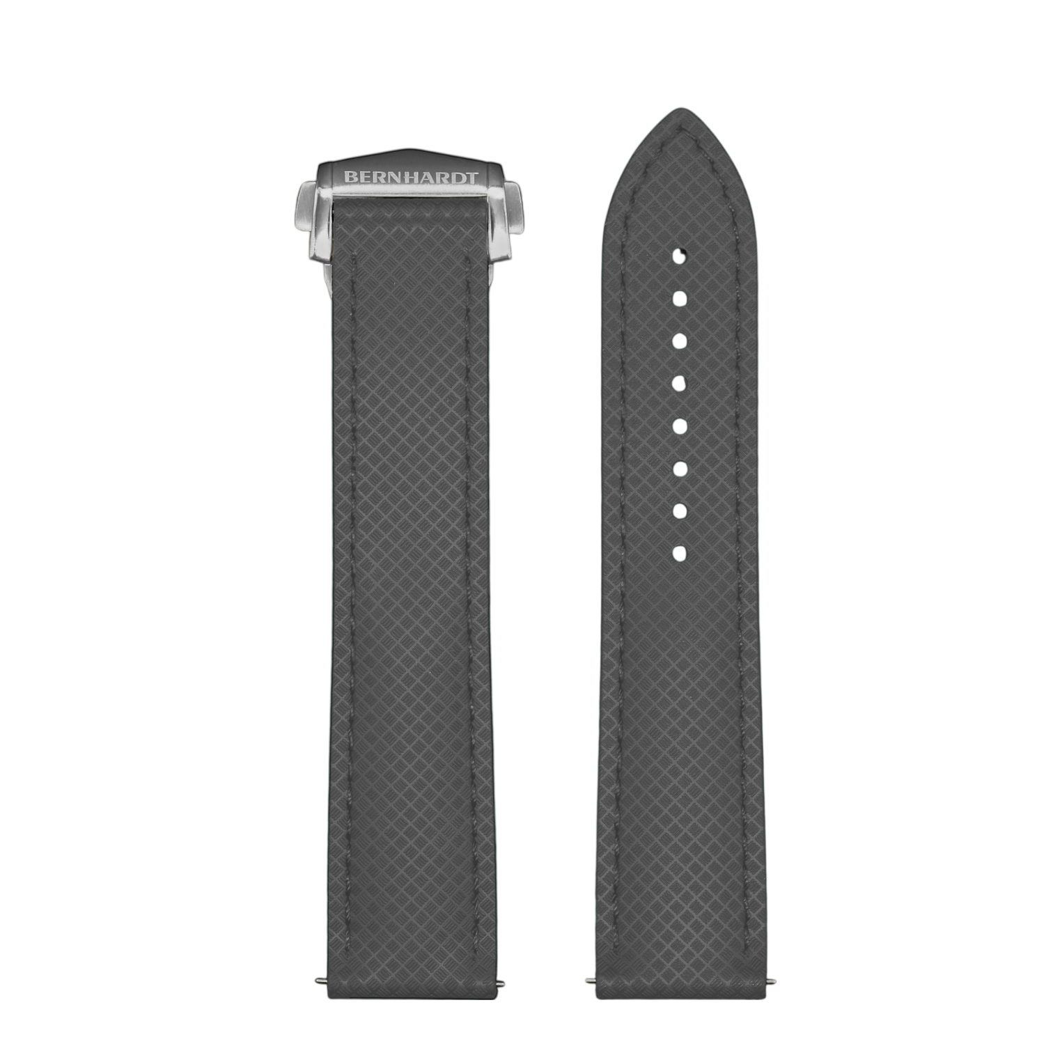 FKM No-Tail Deployant Strap - Gray - 20mm