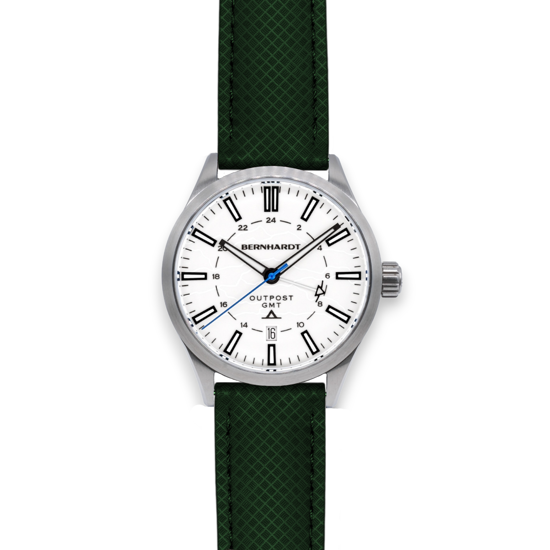 #select an extra strap - included_green fkm no-loop deployant strap