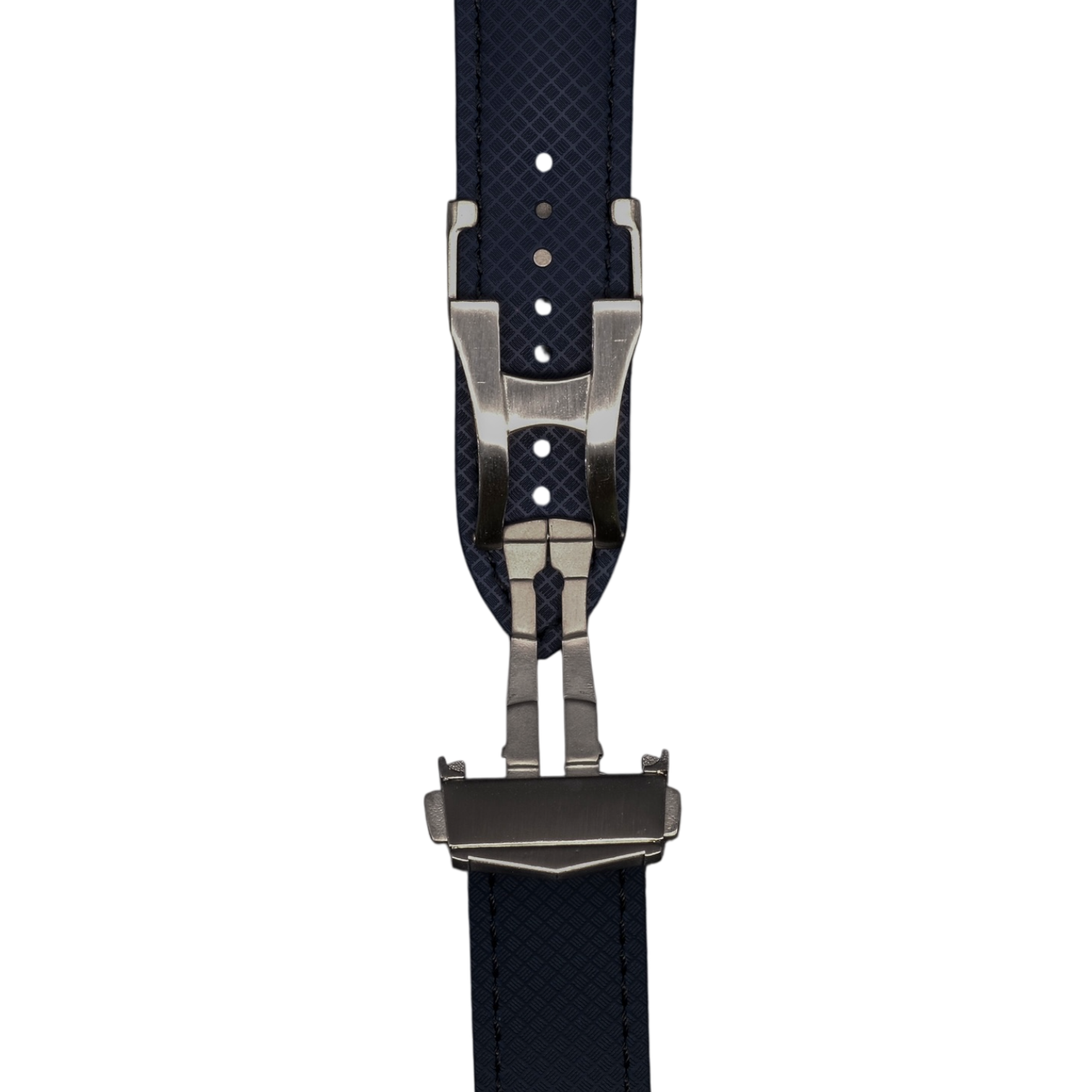 FKM No-Tail Deployant Strap - Navy - 20mm