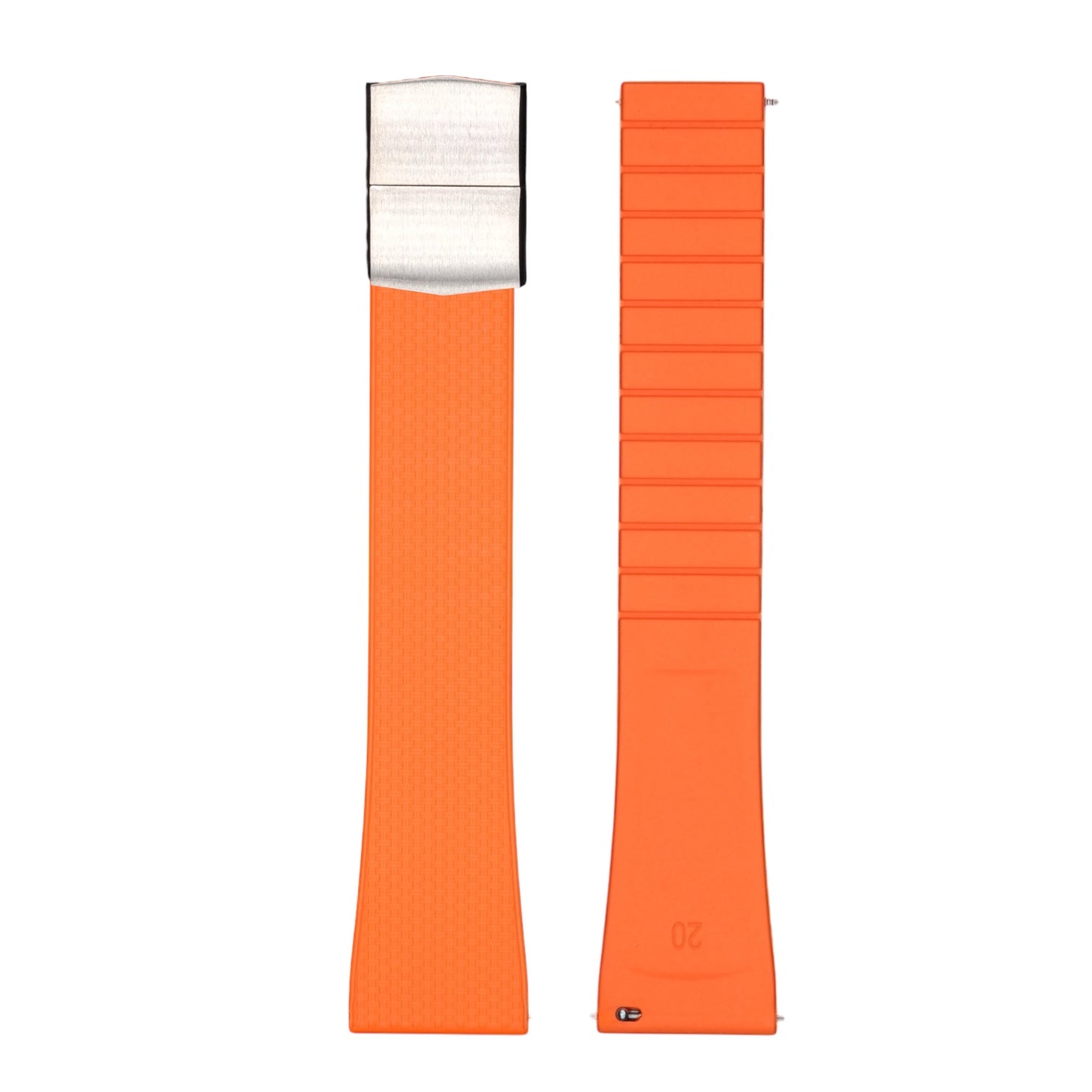 FKM Butterfly Deployant Strap - Orange - 20mm