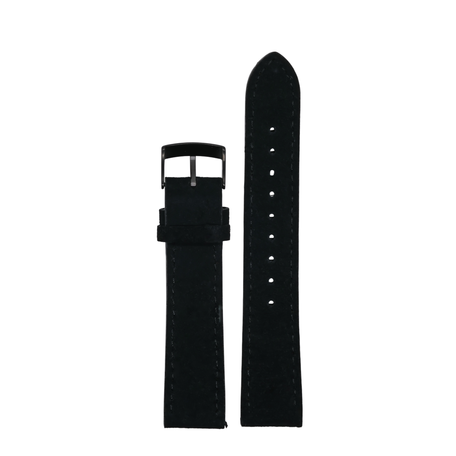 Suede Strap - Black/Yellow - 20mm