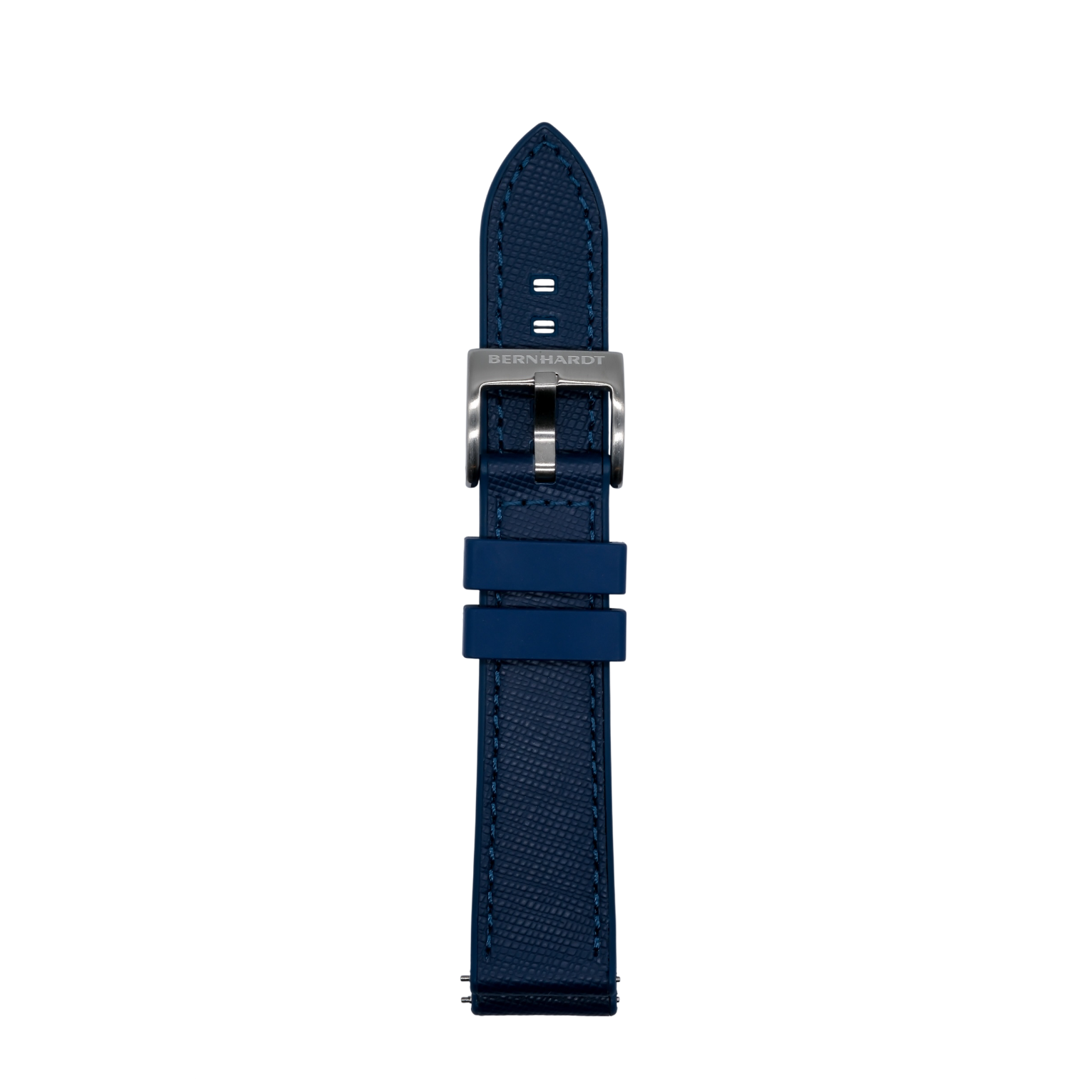 Saffiano Leather/FKM Strap - Blue - 20mm