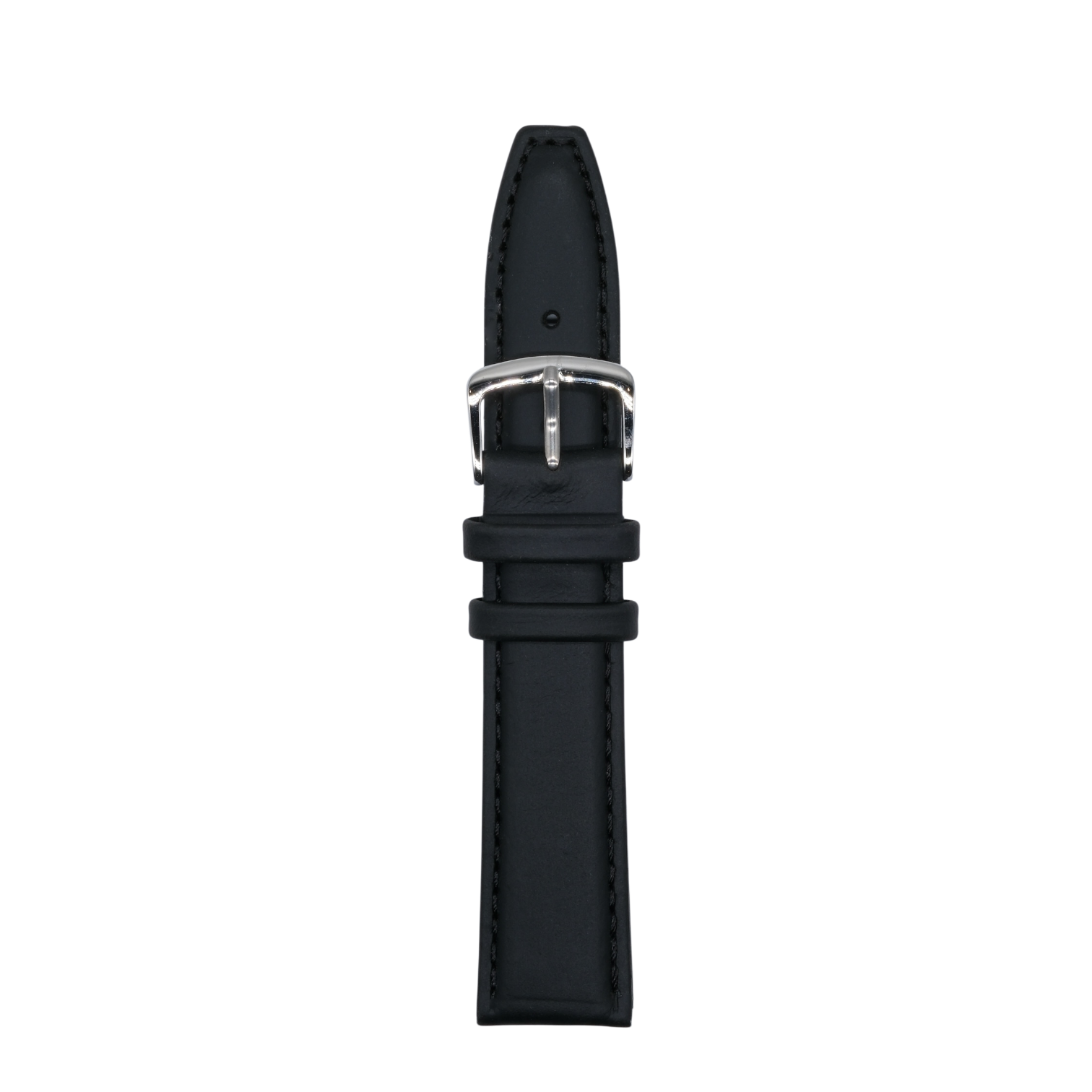 Oil-Tanned Leather Strap - Black - 20mm