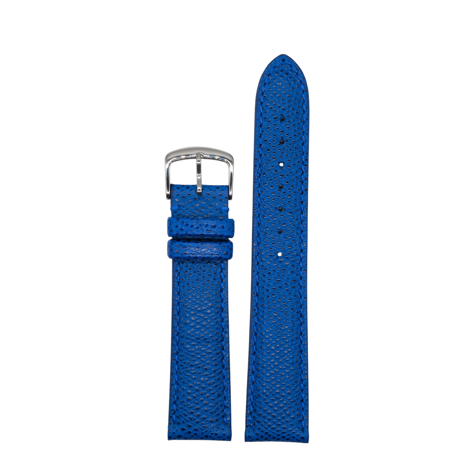 Made in USA Epsom Leather Strap - Blue - 20mm