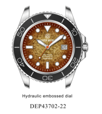 Pro Diver 200 — Brown Hydraulic Embossed