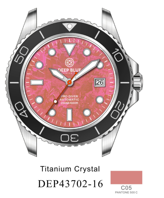 Pro Diver 200 — Dusty Rose Titanium