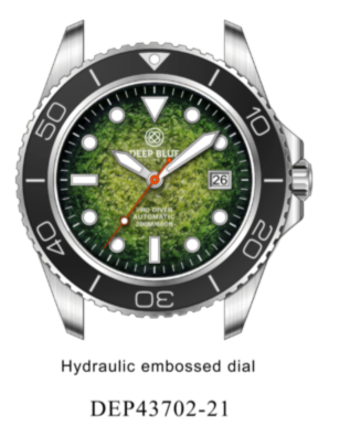 Pro Diver 200 — Green Hydraulic Embossed