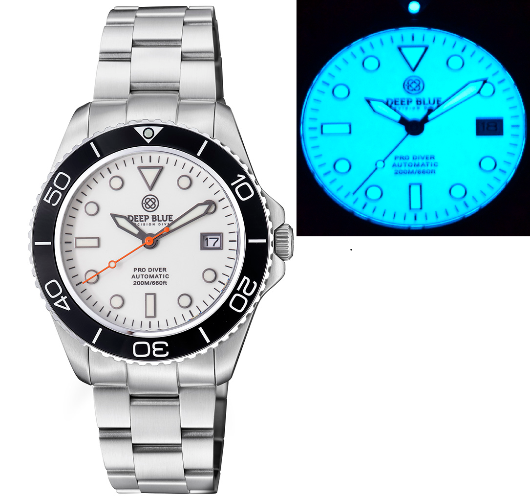 Pro Diver 200 — White Full Lume