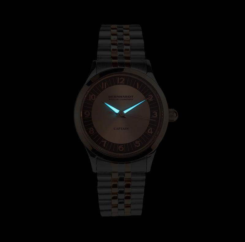 Captain's Watch - Rose Gold/Chocolate