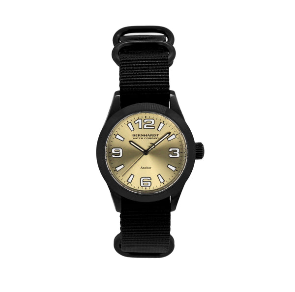 Binnacle Anchor - Black/Champagne Gold