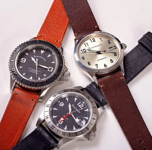 black vintage leather strap